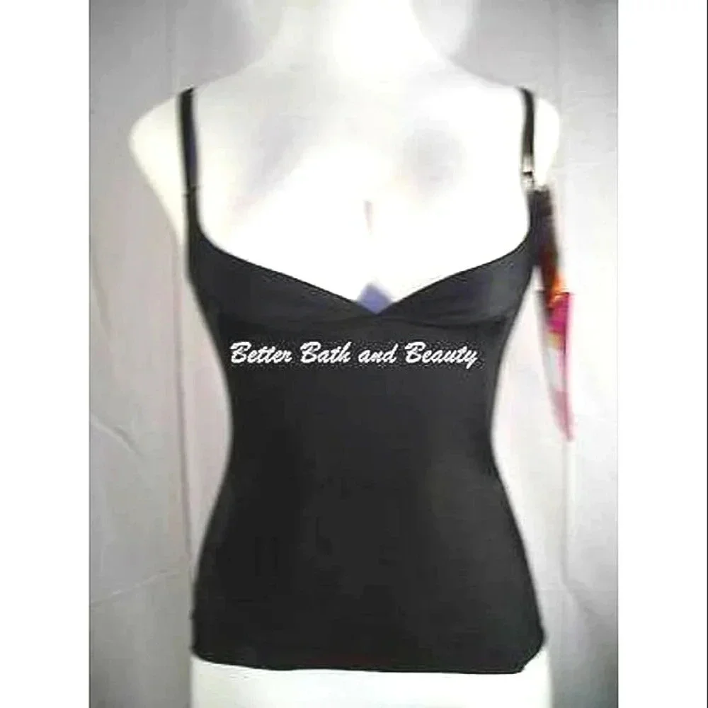 Dr. Rey's Shapewear Sleeveless Push Up Singlet Medium Control Size SMALL Black
